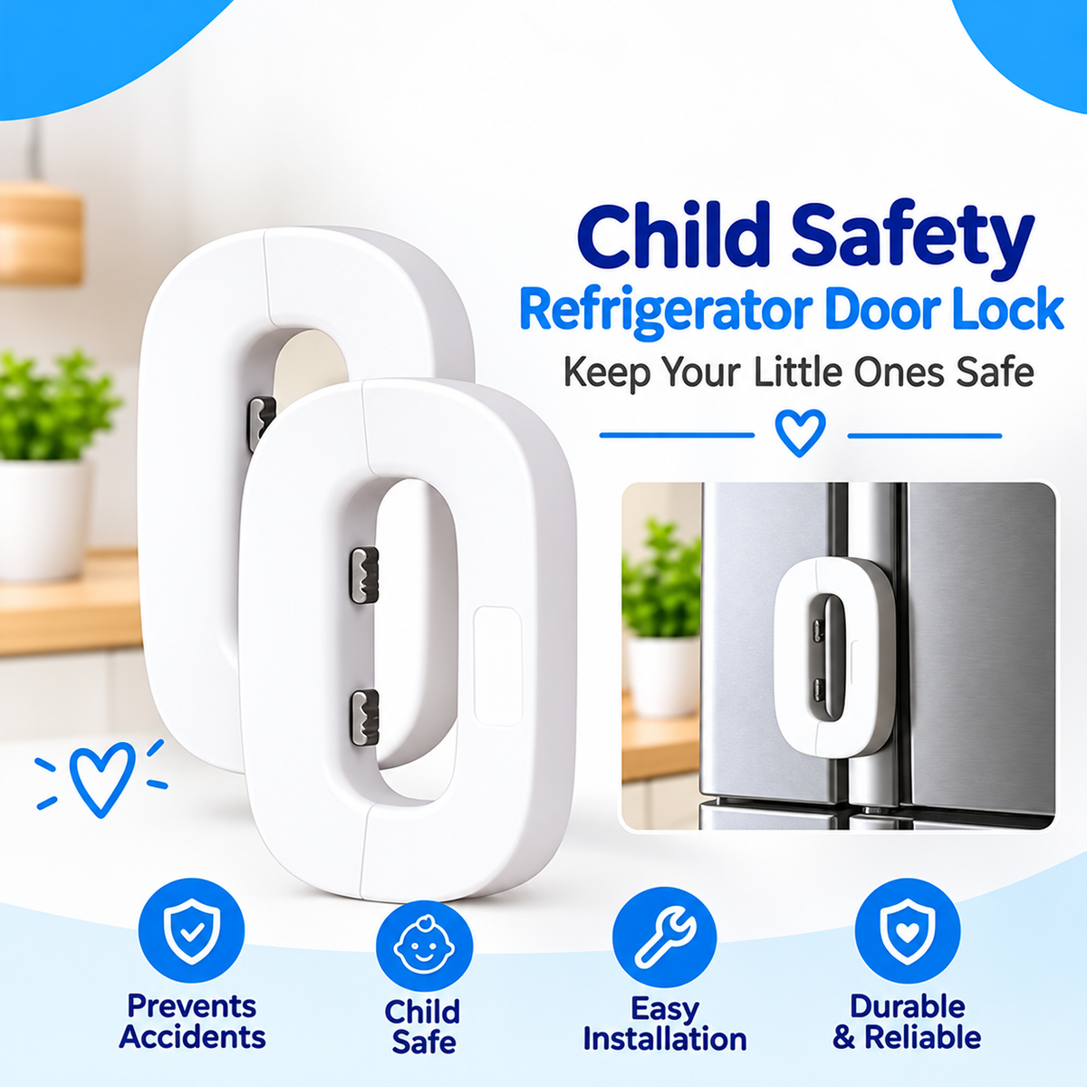 Child Safety Refrigerator Lock